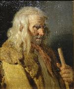 Jean-Jacques Monanteuil Portrait of a Breton Peasant France oil painting artist